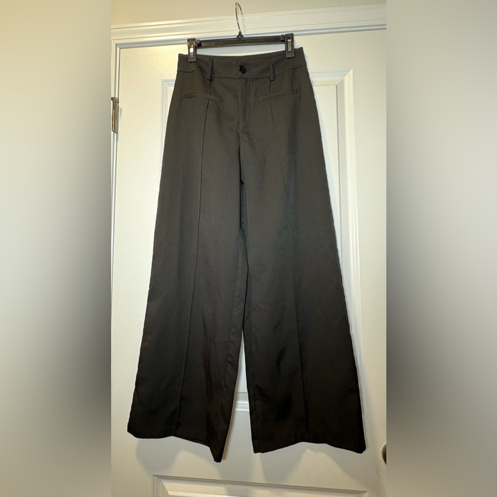 Cider Women's Black Wide Leg Dress Pants